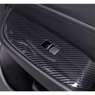 ฝาครอบสวิตช์หน้าต่างรถยนต์ ABS คาร์บอนไฟเบอร์ สําหรับ Honda City GN2 Hatchback 2020-2021