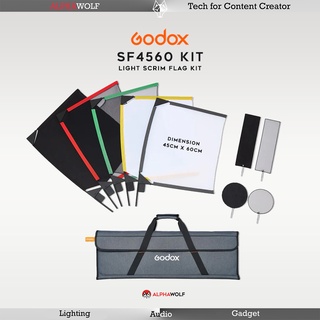 Godox SF4560 Light Scrim Flag Kit ชุดจัดแสงขนาด 45cm x 60cm สำหรับไฟสตูดิโอ พร้อมกระเป๋าเดินทาง