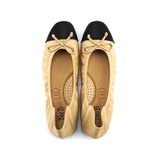 สินค้า [PRE-ORDER] Bloc B. CARRIE - Two tone French Lambskin Ballet flats (Best seller!)