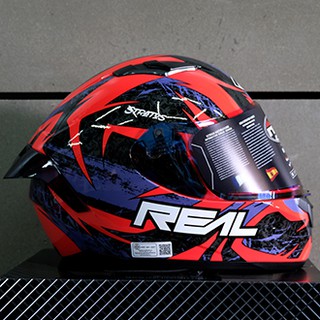 Real Raptor Stratos Helmets (Black-Red) | Shopee Thailand