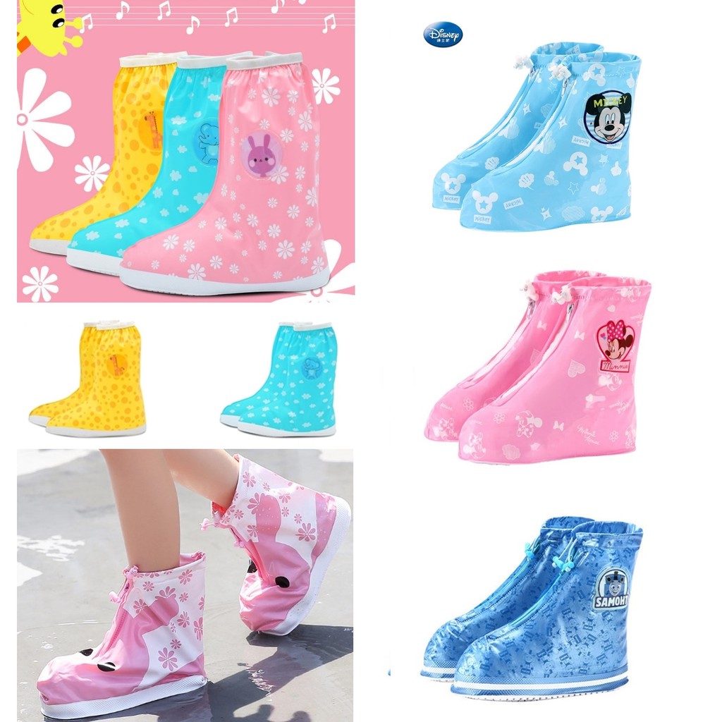 ภาพหน้าปกสินค้ารองเท้ากันฝน ถุงสวมรองเท้าพลาสติกกันฝน ถุงคลุมรองเท้ากันเปียก รองเท้ากันน้ำ