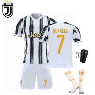 เสื้อกีฬาแขนสั้น ลายทีมชาติฟุตบอล Juventus 21-22 ชุดเหย้า และกางเกงขาสั้น