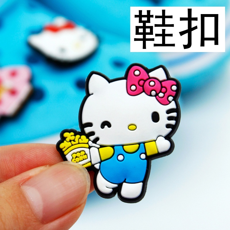 เข็มกลัด-ลายการ์ตูน-hello-kitty-jbt-8-ชิ้น-สําหรับตกแต่งรองเท้า