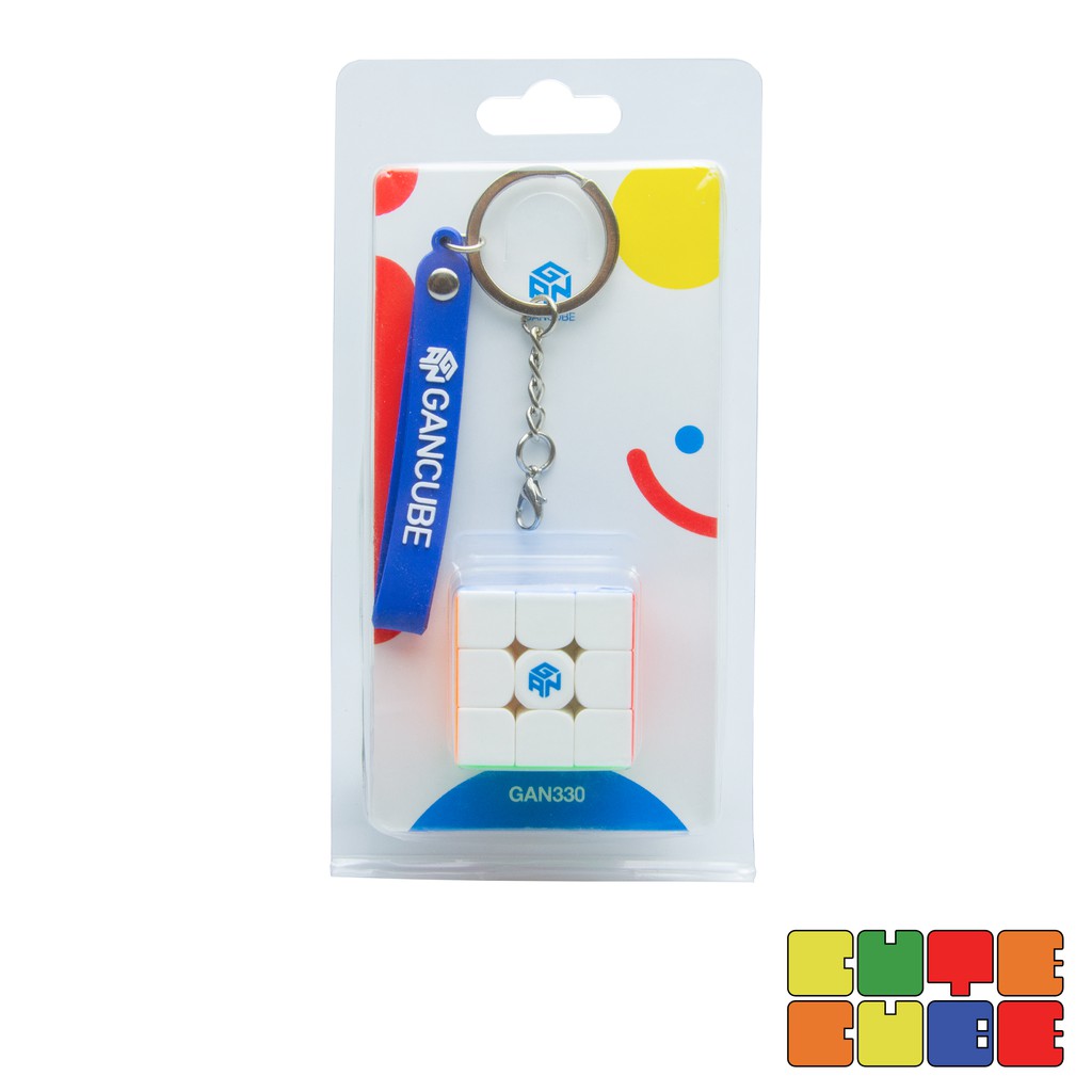 ภาพหน้าปกสินค้ารูบิค 3x3 GAN330 Keychain Cube (พวงกุญแจ)  CuteCube