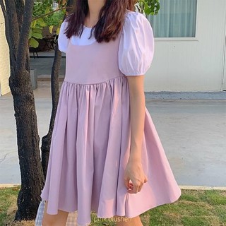 [blusher] 🧀 Purple dolly dress น้องม่วงมาแล้ววว เป็นเซ็ตน้า เสื้อเป็นแขนตุ๊กตาน่ารักๆ