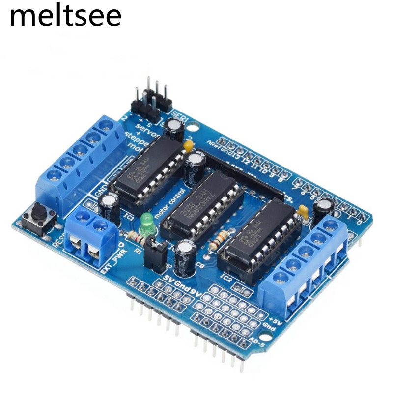 ภาพหน้าปกสินค้าl 293 d แผ่นบอร์ดมอเตอร์ไดรฟ์ dual สําหรับ arduino duemilove