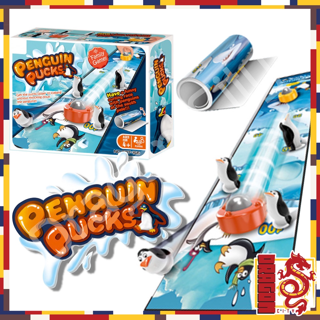เกมโบว์ลิ่งน้ำแข็ง-เพนกวิน-penguin-pucks-ของเล่นสำหรับครอบครัว