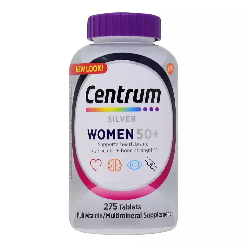 centrum-silver-women-50-วิตามินสำหรับผู้หญิงอายุ-50-ปีขึ้นไป-275-เม็ด