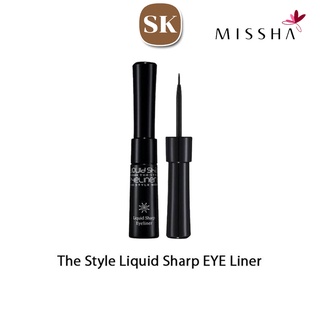 สินค้า (ของแท้/ฉลากไทย) Missha The Style Liquid Sharp Eye Liner ขนาด 6g. ลิควิดอายไลเนอร์ชนิดน้ำสูตรแห้งเร็ว