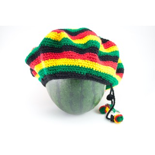 สินค้าราสต้า Tam Rasta Colorful Circles Green Yellow Red หมวกเดร็ดร็อค HANDKNITTED RASTA TAM﻿ สีสันสดใสสไตล์ราสต้า