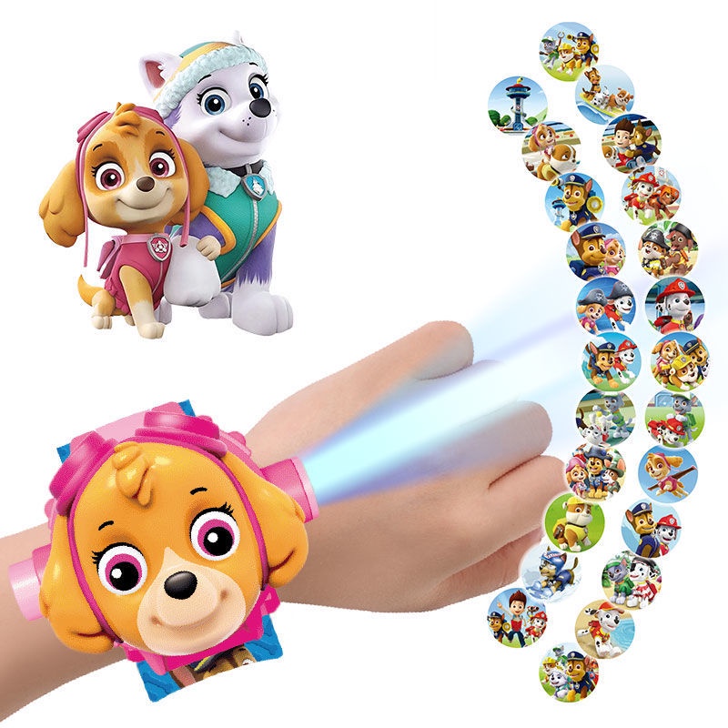 พร้อมส่ง-ของเล่น-นาฬิกาฉายภาพสำหรับเด็ก-kids-watch-cartoon-3d-projection-projector-ของขวัญสำหรับเด็ก