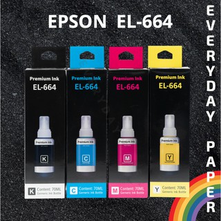 หมึกเติม EPSON EL-664(BK,C,M,Y)