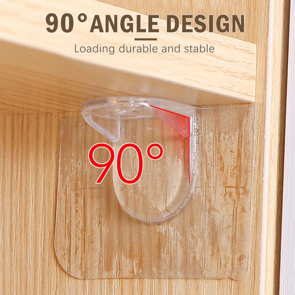 5/10/20 Pcs Shelf Support Adhesive Pegs Plastic Closet Shelf