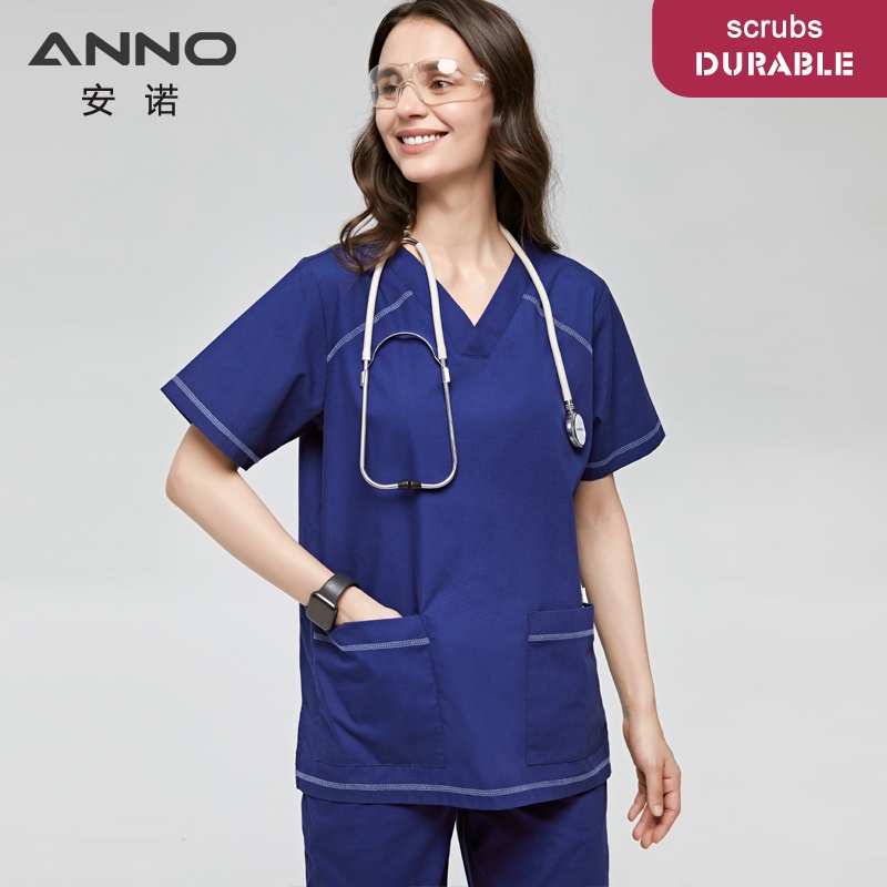 anno-ชุดขัดผิวทางการแพทย์ชุดพยาบาลชุดพยาบาลชุดโรงพยาบาลผู้ดูแลซักเสื้อผ้ามือเครื่องแบบแพทย์