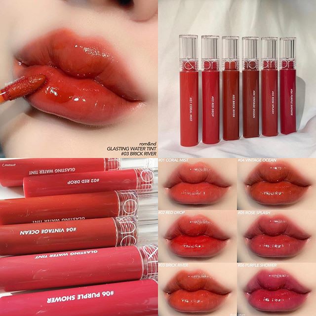 ภาพสินค้าส่งช้าคืนเงิน ส่งไว 24ชม.  Romand Glasting Water Tint ลิปกลาสติ้งวอเตอร์ โรแมนด์ รอมแอนด์ดี จากร้าน makeup_please บน Shopee ภาพที่ 3