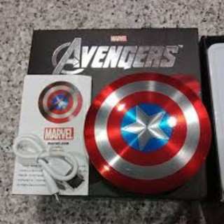 ภาพหน้าปกสินค้าโล่ห์กัปตัน อเมริกา PowerBank 6800mAh แบตสำรอง พาวเวอร์แบงค์ 2ช่อง Marvel Avengers Captain America Shield ที่เกี่ยวข้อง