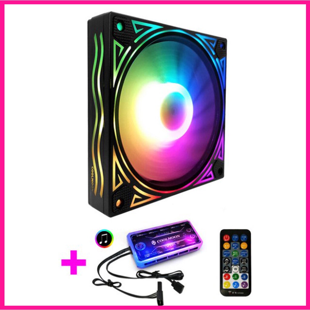 ชุดพัดลม-ระบายความร้อน-เคส-coolmoon-rgb-billow-x1-สายไฟ-สินค้าใหม่-ราคาสุดคุ้ม-พร้อมส่ง-ส่งเร็ว-ประกันไทย-cpu2day