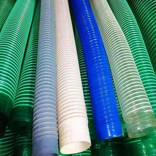 สินค้าเฉพาะจุดเสริม PVC telescopic ระบายอากาศฝุ่นท่อดูดสารหน่วงไฟ ทนต่อการกัดกร่อน การกัดกร่อนท่อไอเสียท่อดูดฝุ่นอุตสาหก