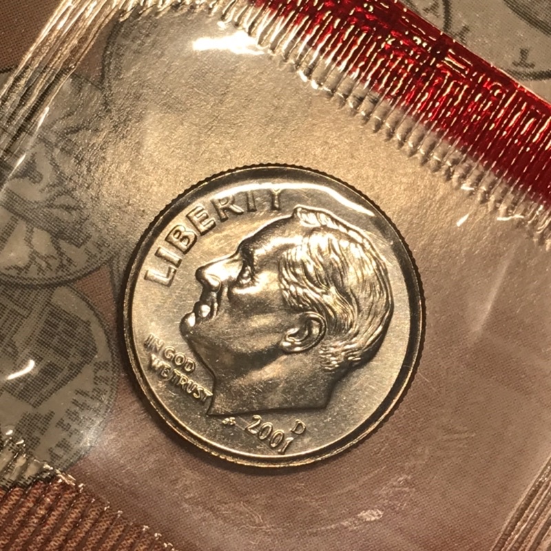 ชุดเหรียญ-us-ปี-2001-มิ้นท์-d-10-เหรียญ
