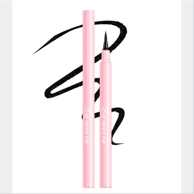 พร้อมส่ง-อายไลเนอร์-แท่งชมพู-สีดำ-กันน้ำ-lameila-ติดทนนาน-เนื้อนุ่ม-เขียนง่าย-กันเหงื่อ