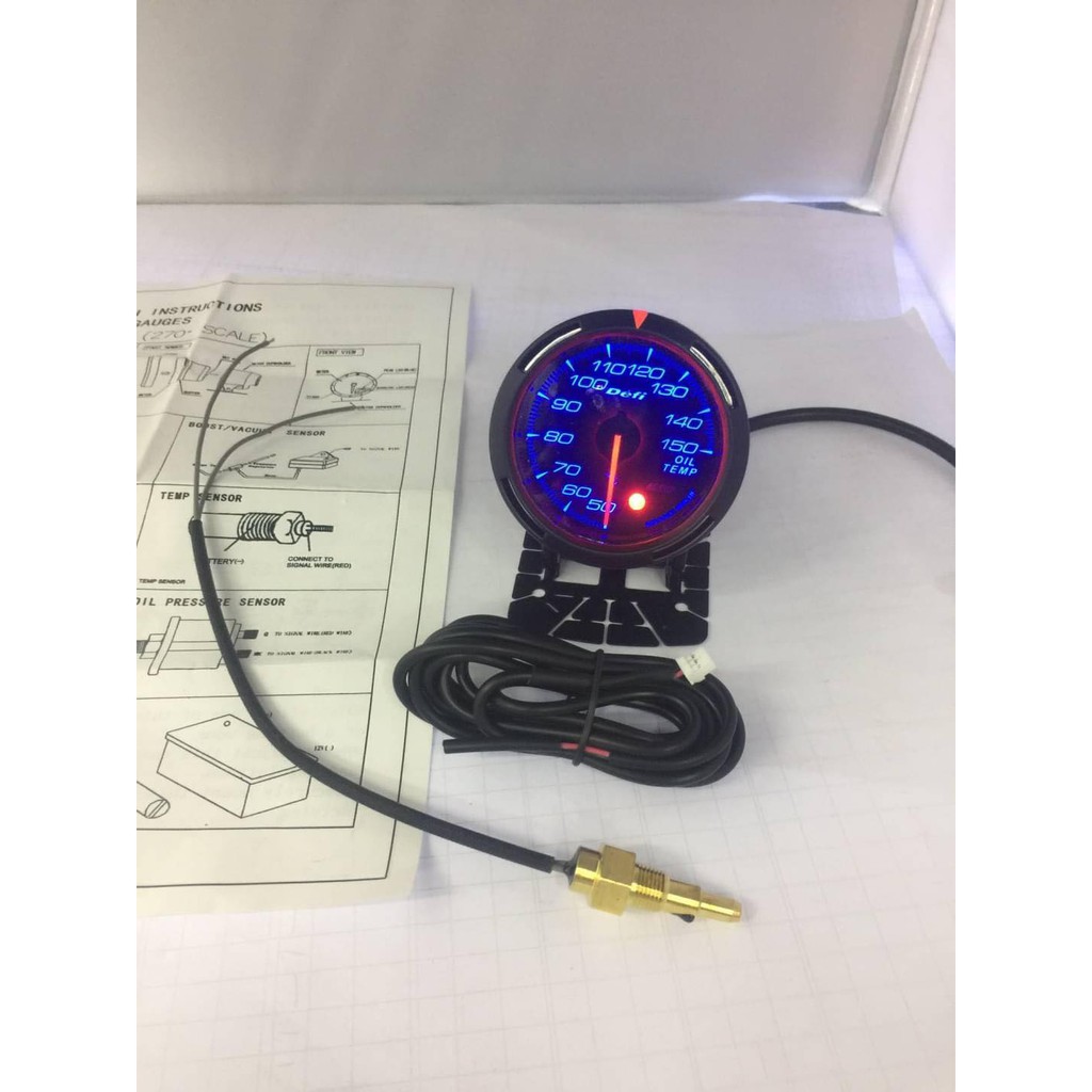 เกจวัดความร้อนน้ำมันเครื่อง-defi-255-oil-temp-เกจวัดความร้อนน้ำมันเครื่อง-เดินไฟ-เดิน-เซ็นเซอร์-ค่าขึ้นตามจริง