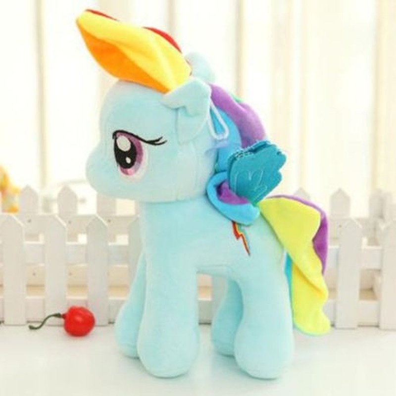 พร้อมส่ง-ของเล่นตุ๊กตา-my-little-pony-rainbow-แบบนิ่ม-25-ซม-ของขวัญ-สําหรับเด็ก