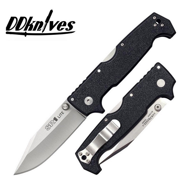 ภาพหน้าปกสินค้ามีดพับ Cold Steel SR1 Lite Folding Knife 8Cr14MoV Clip Point Blade, Griv-Ex Handles (62K1) จากร้าน ddknives บน Shopee