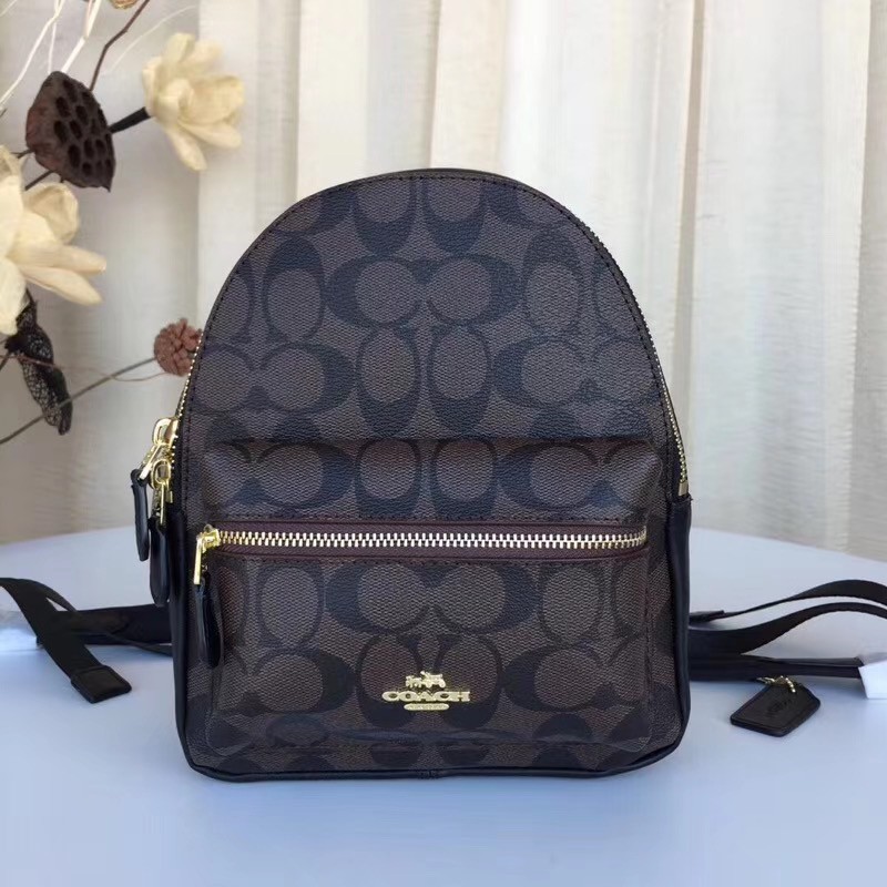 us Coach 38302 58315 Mini Charlie Signature Backpack Ladies Bag f38302 f58315 Shopee Thailand