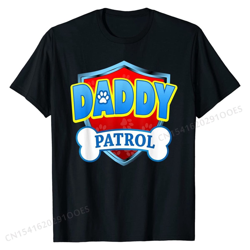 เสื้อยืดผ้าฝ้ายพรีเมี่ยม-เสื้อยืดลําลอง-ผ้าฝ้าย-แขนสั้น-คอกลม-พิมพ์ลายตลก-daddy-patrol-dog-mom-dad-สําหรับผู้ชาย-และผู้ห