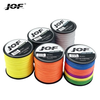 Jof พลังอำนาจ II หลายสี300เมตร4เส้นถัก PE สายการประมง M ultifilament เรียบสายการประมง8-80LB