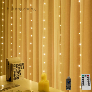 LED Window Curtain Lights USB Waterproof Fairy String Lights Decorative Xmas Twinkle Lights for Bedroom,Wedding Backdrop, Party Wall Decorations