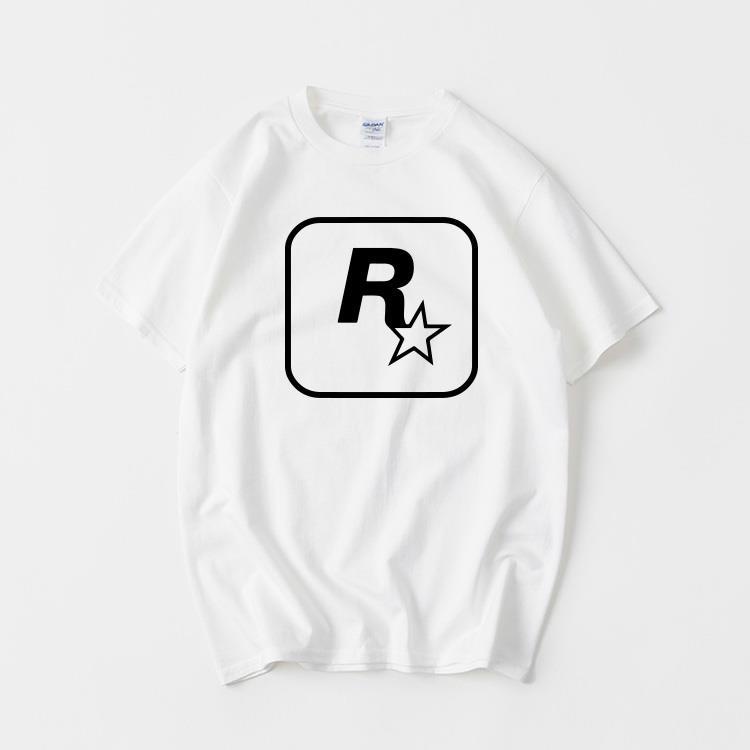 ขายดีบริษัทเกม-gta5-rockstargames-ล้อมรอบ-r-star-โลโก้เสื้อยืดแขนสั้นเสื้อผ้าสไตล์จีนผู้ชายและผู้หญิงรอบs-5xl