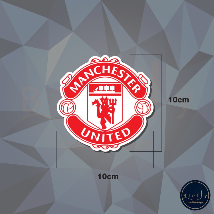 สติกเกอร์-แมนยู-manchester-กันน้ำ-ขนาด-10x10-cm-สั่งขนาดเองได้