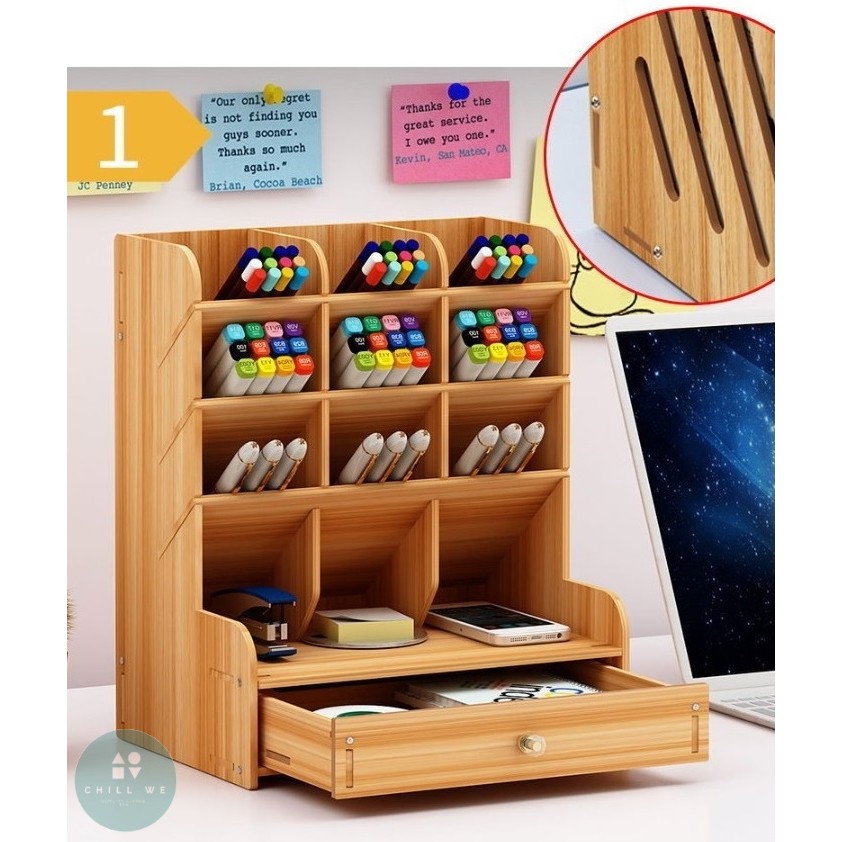 กล่องใส่ปากกา-pencil-shelf-ชั้น-คอนโด-ประหยัดพื้นที่-diy-marker-rack