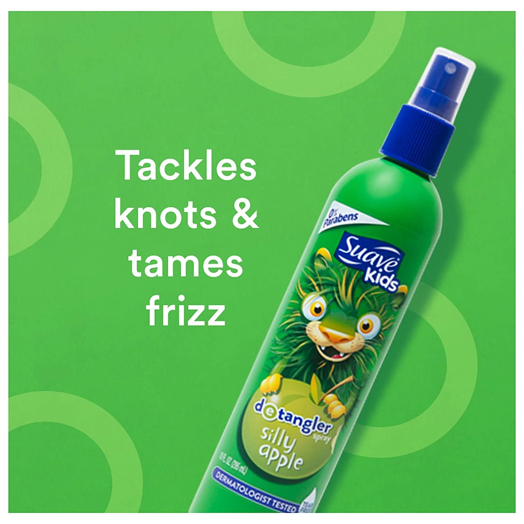 aiiz-usa-สเปรย์บำรุงผมป้องกันผมพันกัน-suave-kids-detangler-spray-for-tear-free-styling-10-oz