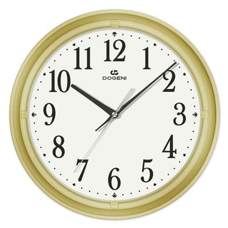 นาฬิกา นาฬิกาแขวน พลาสติก 12 นิ้ว DOGENI WNP023GD สีทอง ของตกแต่งบ้าน เฟอร์นิเจอร์ ของแต่งบ้าน WALL CLOCK WNP023GD 12" G