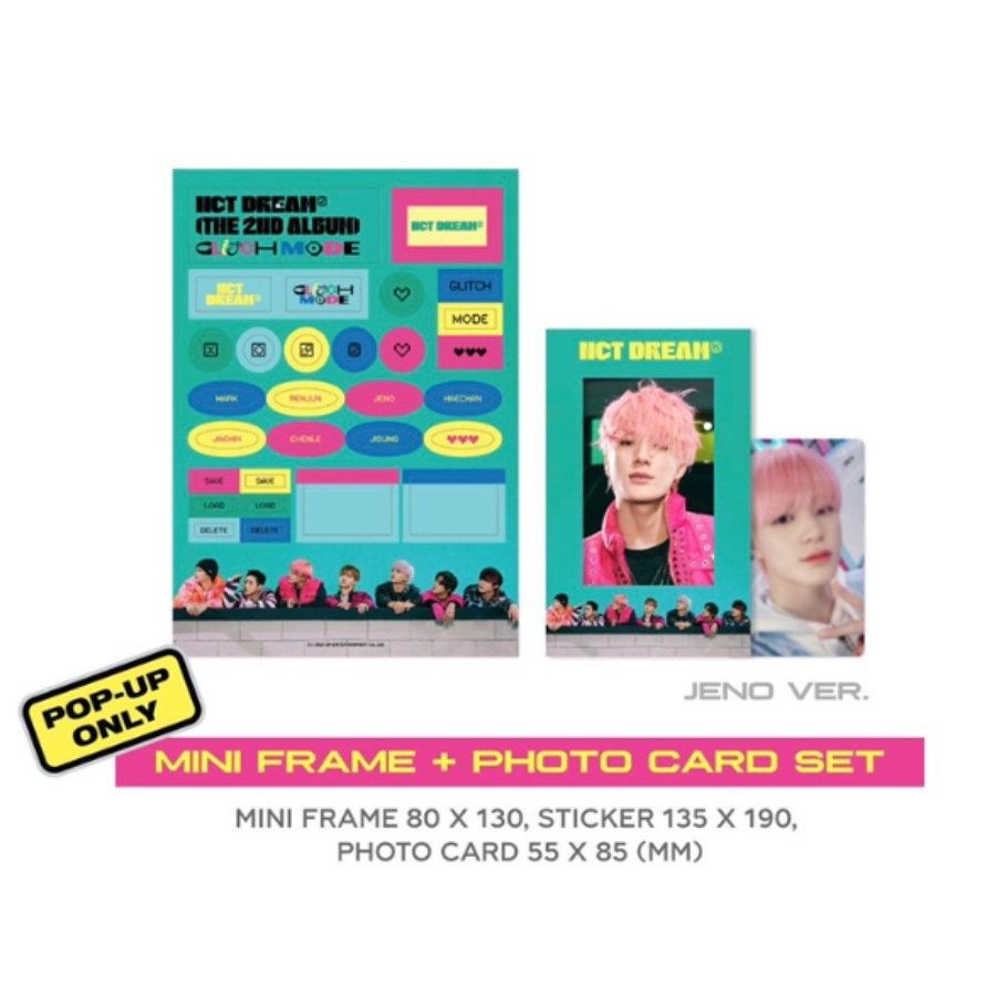 ภาพหน้าปกสินค้า(พร้อมส่ง) NCT DREAM - Mini Frame + Photocard Set Glitch Mode pop-up MD