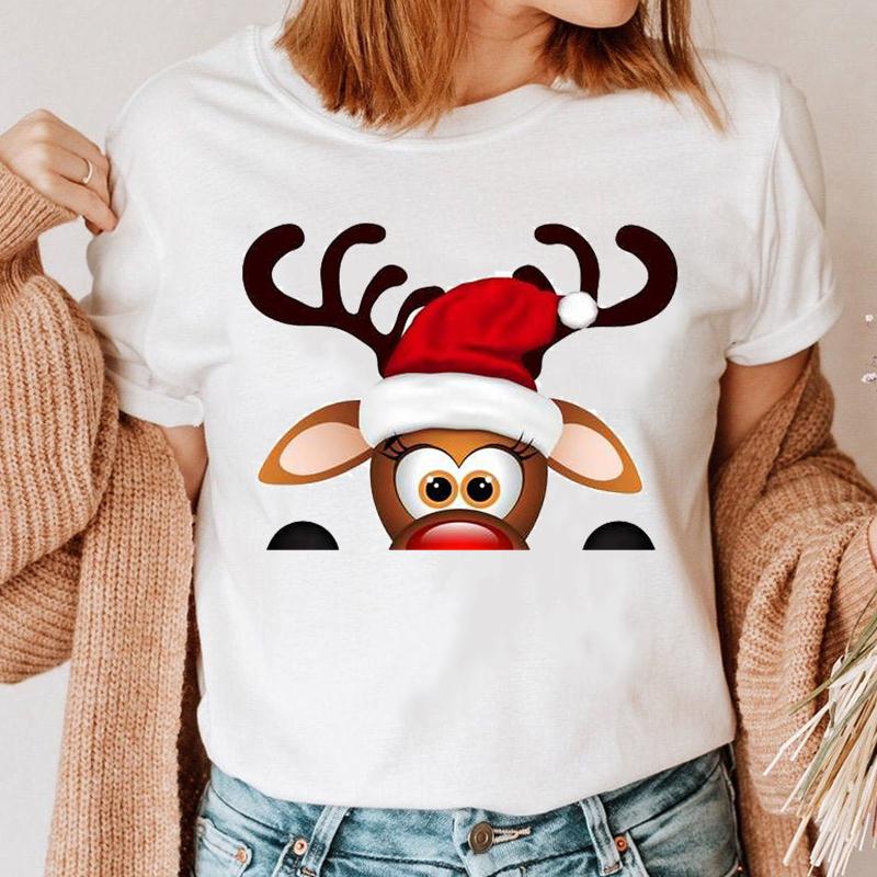 เสื้อยืดfashion-snowman-womens-t-shirt-new-year-holiday-t-shirt-graphic-style-womens-t-shirt-merry-christmas-t-shir