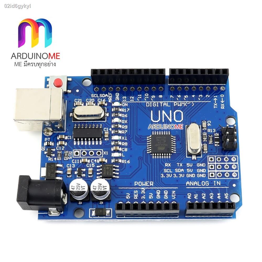 บอร์ด-uno-r3-คุณภาพอันดับ-1-สำหรับทดลอง-arduino-พร้อมสาย-usb-มีเก็บเงินปลายทาง-ของในไทยพร้อมส่งทันที