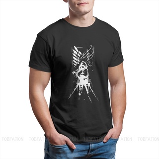 เสื้อยืดแขนสั้น พิมพ์ลายอนิเมะ Attack On Titan Eren Levi สวมใส่สบาย เหมาะกับของขวัญ