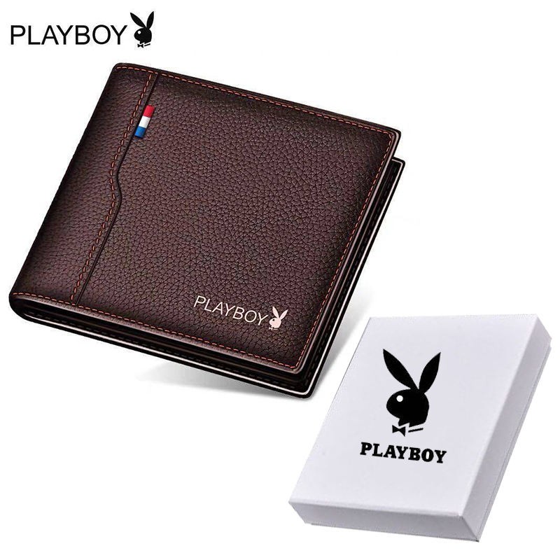 playboy-small-กระเป๋าสตางค์ผู้ชาย-กระเป๋าสตางค์เพลย์บอยพร้อมกล่อง-มีกล่อง