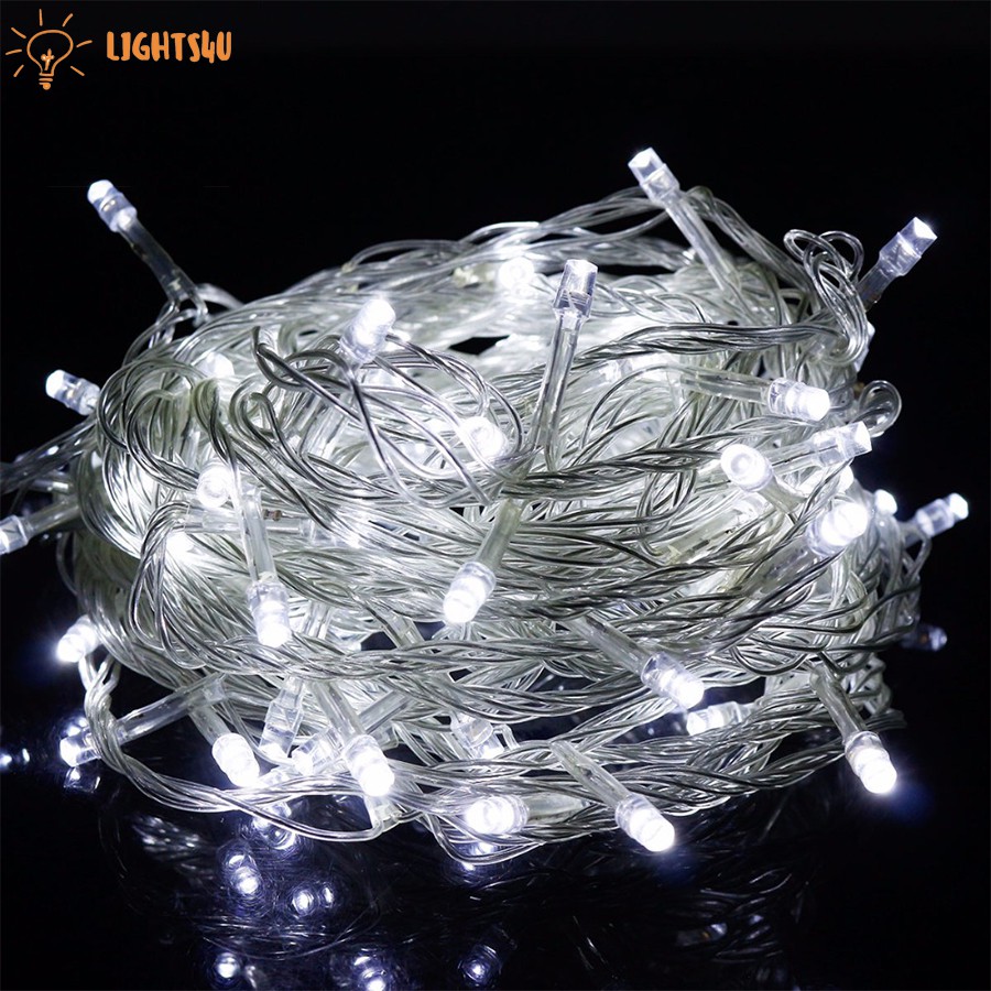 ไฟหยดน้ำ-led-100ดวง-ไฟประดับ-ไฟกระพริบ-ไฟหิ่งห้อย-ไฟหยดน้ำ-ไฟตกแต่ง-christmas-100led-ยาว-8-เมตร-encoremall