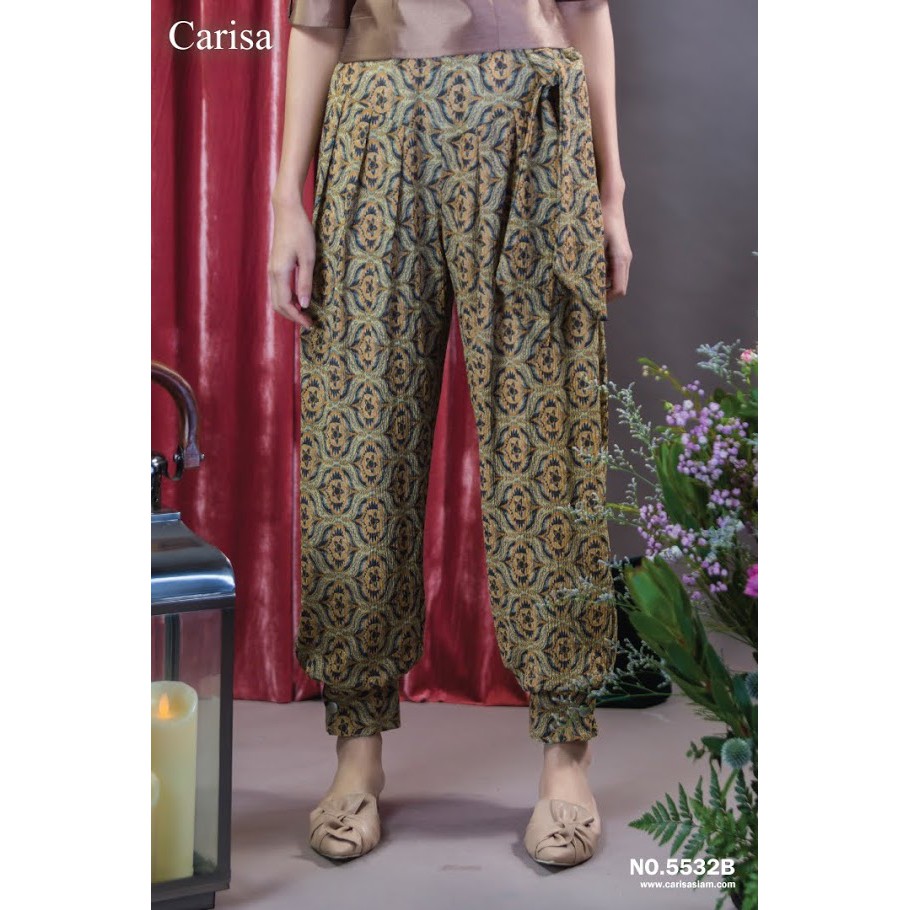 carisa-กางเกงขายาว-ใส่สบาย-แนวโบฮีเมี่ยน-เก๋ๆ-ใส่เที่ยวหน้าร้อน-เที่ยวทะเล-5532b