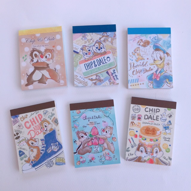 กระดาษโน๊ต // สมุดฉีกเล่มเล็ก Mini Notepad Chip n Dale | Shopee Thailand