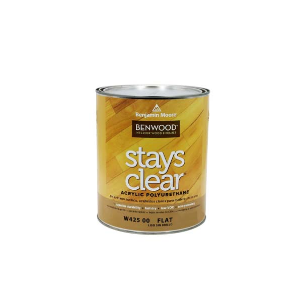 สีเคลือบผิวไม้แบบด้าน-รุ่น-stays-clear-flat-w425-ยี่ห้อ-เบนจามินมอร์-benjamin-moore-สีเคลือบเฟอร์นิเจอร์ไม้ภายใน