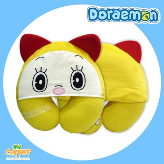 DORAEMON DORAMI หมอนรองคอตัวยูโดเรมี่ มีฮู้ด (สินค้าลิขสิทธิ์แท้ ส่งตรงจากโรงงานผู้ผลิต)