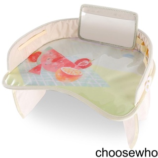 [CHOO] Baby Car Tray Travel Auto Table Waterproof Infant Portable Food Holder Adjustable Stroller Eating Kids Fence