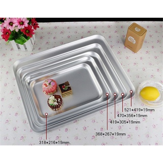 ❒❈Baking Tray Rectangle Oven Baking Aluminium Cake Pan Non-Stick Biscuit Cookie Macaroon Pastry Tools Bakeware Set  baki