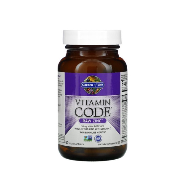 Vitamin Code RAW Zinc บรรจุแคปซูลวีแกน 60 แคปซูล | Shopee Thailand