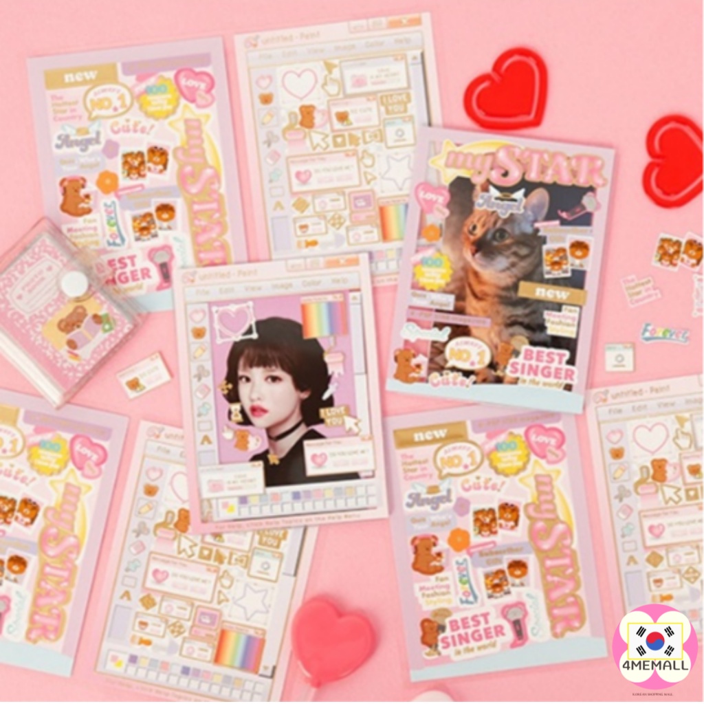 daiso-korea-photo-album-decoration-gold-leaf-stickers-4-pieces-2-types-diary-decoration